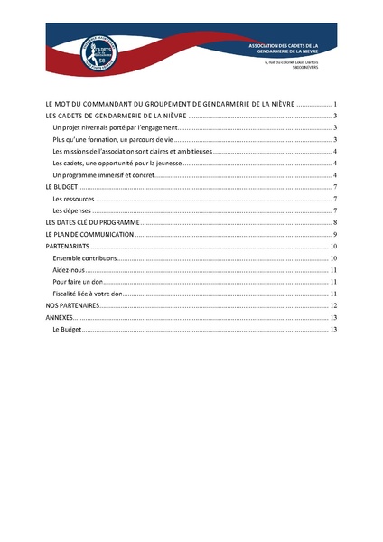 Fichier:Dossier presentation asso cadets 58.pdf